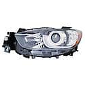 New CAPA Certified Standard Replacement Driver Side Halogen Headlight Lens And Housing