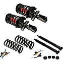 Air Suspension Delete Kit, Front, Rear, With Mounts, Hardware, And Light Fix Module