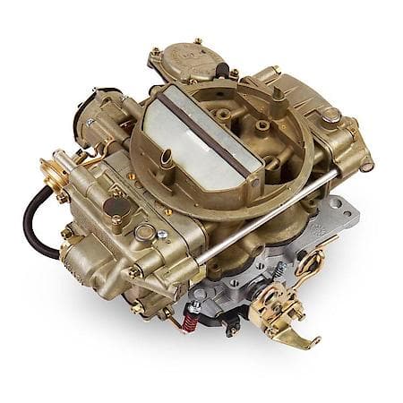 Street Carburetor: 650 CFM, Electric Choke, 4 Barrel, Spreadbore Bore, Single Inlet, Gold Dichromate