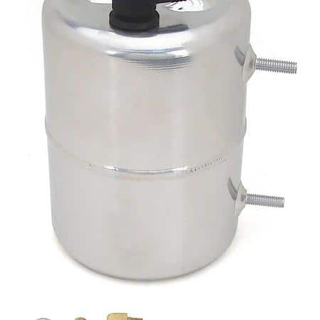 Zinc Plated and Polished Aluminum Vacuum Canister