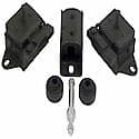 Black, Steel, With 2 Engine Mounts/ 1 Transmission Mount/ 2 Inculators/ 1 Stud