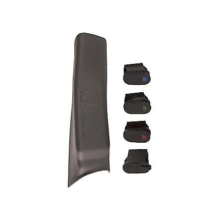 Switch Pod Kit; A-Pillar; 3 Switch; USB; Right; 07-10 Wrangler JK/JKU