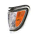 New Standard Replacement Driver Side Front Parking/Side Marker Light Assembly, Chrome