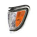 New Economy Replacement Driver Side Front Parking/Side Marker Light Assembly, Chrome