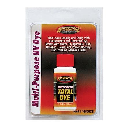 Total Dye AC Oil Lubricant: For Motor/Hydraulic/Diesel/Gas/Transmission/Brake Fluid, 1 oz