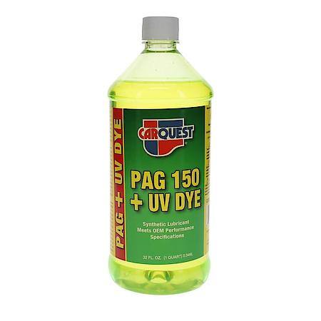 PAG 150 +UV AC Oil Lubricant: Exceeds OEM Specs, Resists Moisture, 32 oz