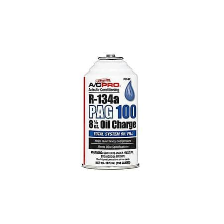 R-134a PAG 100 AC Oil Lubricant: Total System Oil Fill, 10.5 oz