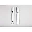 Front Door Handle Grab Trim, Silver, Jeep Wrangler (Jk) 07-10, Pair - Will Work