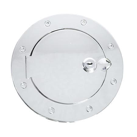 Gas Cap Door; Locking; Polished Aluminum