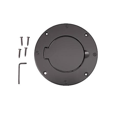 Gas Cap Door; Non-Locking; Black