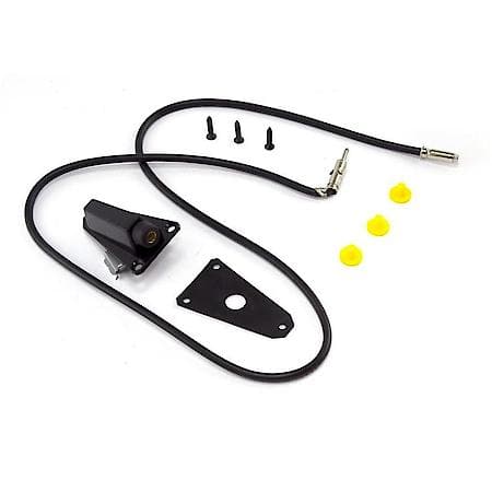 Black Antenna Base; 76-95 Jeep CJ/Wrangler YJ