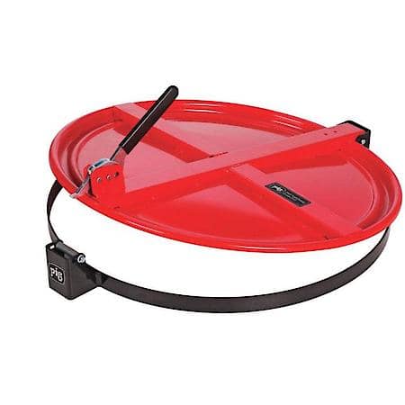 Latching Drum Lid For 55 Gallon Drum, Red