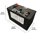 Farm and Truck 6V Battery: 5D Group Size, 880 CCA, 1100 CA, 250 Minute Reserve Capacity, Heavy Duty