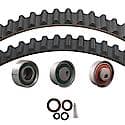 Timing Belt Tensioner Kit W/ 2 Belts, 2 Tensioners, Idler,Seals & Lubricant, 6 Pieces