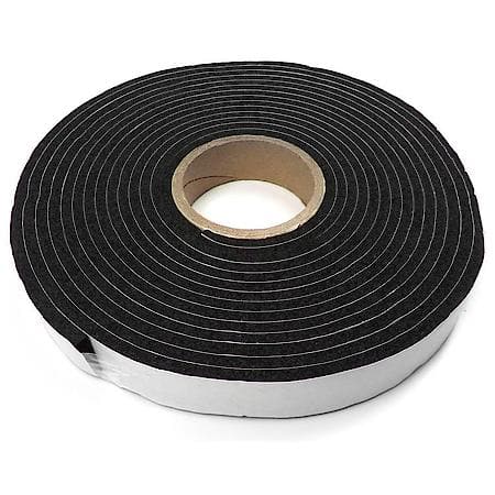 Nitrile Foam Camper Top Tape 1-1/4 " W x 3/16" H x 100' L