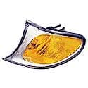 New Standard Replacement Passenger Side Park/Signal Lens And Housing, Amber Lens With Silver Bezel