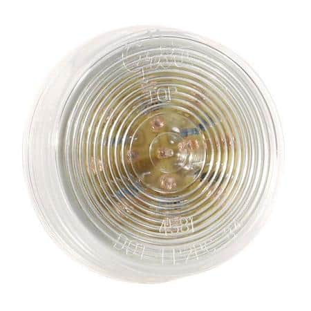 Hi Count½ 2-1/2" LED Clearance/Marker Lamp - Yellow, with clear Lens - Uses UBS double-seal pigtail