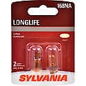 168NA Long Life: Amber Mini Bulb, Standard Performance, 2 Pack