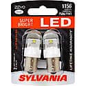 1156 ZEVO: White LED Mini Bulb, Super Bright, Lifetime Warranty, 2 Pack