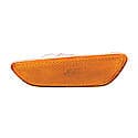 New CAPA Certified Standard Replacement Driver Side Front Side Marker Light Assembly, In The Bumper