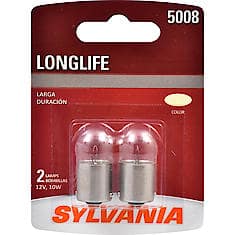 Sylvania 5008 Long Life: Mini Bulb, Standard Performance, 2 Pack