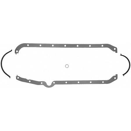 Oil Pan Gasket Set: High-Temperature Rubber-Coated Fiber, 5 Piece Set