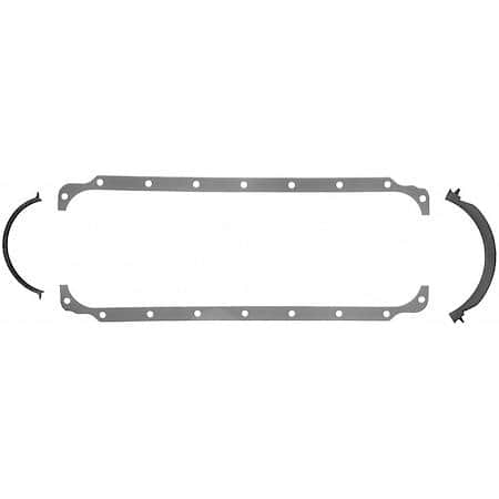 Oil Pan Gasket Set: High-Temperature Rubber-Coated Fiber, 4 Piece Set