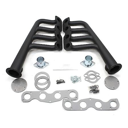 H8208 1 7/8"x3 1/2" Lakester Header Street Rod Lakester 331-392 Hemi Hi-Temp Black Coated