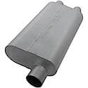 50 Delta Flow Muffler - 2.50 Offset In / 2.00 Dual Out - Moderate Sound