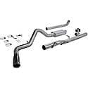 Downpipe-back System - Single Side Exit - American Thunder - Mild/Moderate Sound