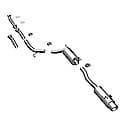 Stainless Cat-Back System Performance Exhaust Kit for Honda Civic