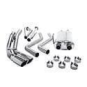 Street Series Cat-Back Exhaust System: Polished Tips, Stainless Steel, Designed for Power and Sound