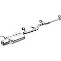 Street Series Cat-Back Exhaust System: Polished Tips, Stainless Steel, Designed for Power and Sound