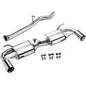 Street Series Cat-Back Exhaust System: Polished Tips, Stainless Steel, Designed for Power and Sound