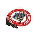 8044VW Flame-Thrower Spark Plug Wires 4 cyl 8mm VW Universal 180 Degree Red