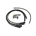 704180 Flame-Thrower Spark Plug Wires 4 cyl British Universal 180 Degree Black