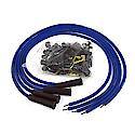 804380 Flame-Thrower Spark Plug Wires 4 cyl 8mm Universal 180 Degree Blue