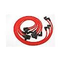 808419 Flame-Thrower Spark Plug Wires 8 cyl 8mm 74-82 Corvette HEI Custom Fit Red