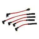 804413 Flame-Thrower Spark Plug Wires 4 cyl 8mm Triumph Red