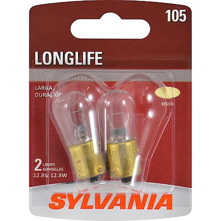 105 Long Life: Mini Bulb, Standard Performance, 2 Pack