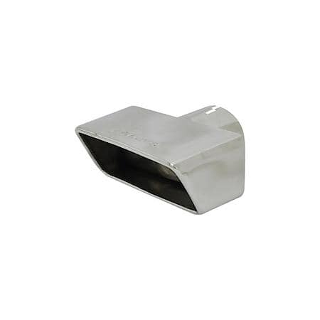 Exhaust Tip - 3.00 x 7.00 in. Rectangle Polished SS - Challenger - Left - Clamp