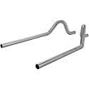 Prebent Tailpipes - 2.50 in. Rear Exit - Pair