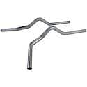 Prebent Tailpipes - 2.50 in. Side Exit - Pair