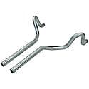 Prebent Tailpipes - 2.50 in. Rear Exit - Pair