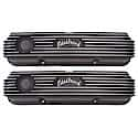 Classic Series Valve Covers: Ford FE V8 1958-76, Tall, Black Aluminum, Set Of 2