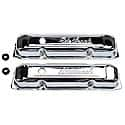 Signature Series Valve Covers: Big Block Chrysler 383-440, Chrome Steel