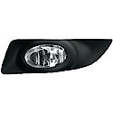 New Standard Replacement Driver Side Fog Light Assembly, Sedan Models, Standard Type, Oval Shape