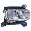 New CAPA Certified Standard Replacement Driver Side Fog Light Assembly, Use With Steel Bumper Only