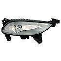 New CAPA Certified Premium Replacement Driver Side Fog Light Assembly, With White Bezel