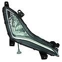 New CAPA Certified Standard Replacement Passenger Side Fog Light Assembly, Sedan Models